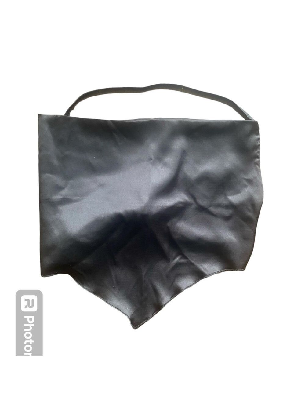 SHEIN Black Bandanna Top XS